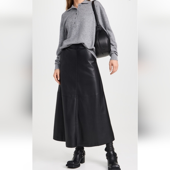 JOE'S TAVI FAUX LEATHER SKIRT BKACK SIZE 4 - Picture 5 of 7